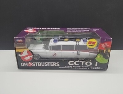 MINT ERTL 1:21 Ghostbusters Ecto-1 CADILLAC AMBULANCE - 33538 WITH SLIMER GHOST