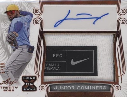 2023 Leaf Trinity AWESOME !! WORN PATCH ROOKIE AUTO Junior