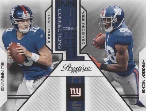 2011 Panini Prestige Eli Manning Hakeem Nicks #5