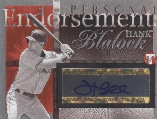 2004 Topps Pristine - Hank Blalock #PEA-HB