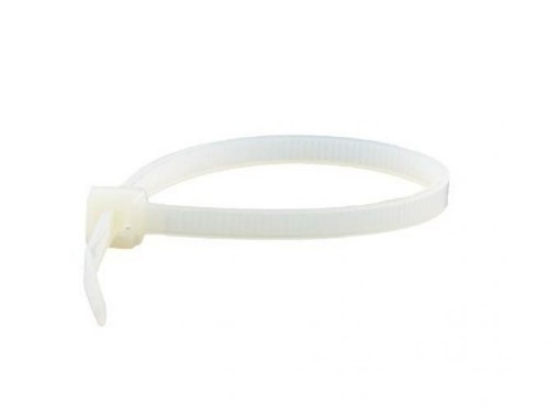 MightyTie MT111209 11-Inch Cable Ties, 100-Count, 120 Pound (Natural White)