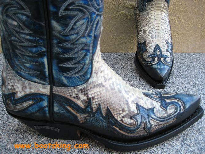 SENDRA SENDRA BOOTS SCHLANGE COWBOYSTIEFEL WESTERNSTIEFEL PYTHON HANDMADE GR. 37 BIS 46