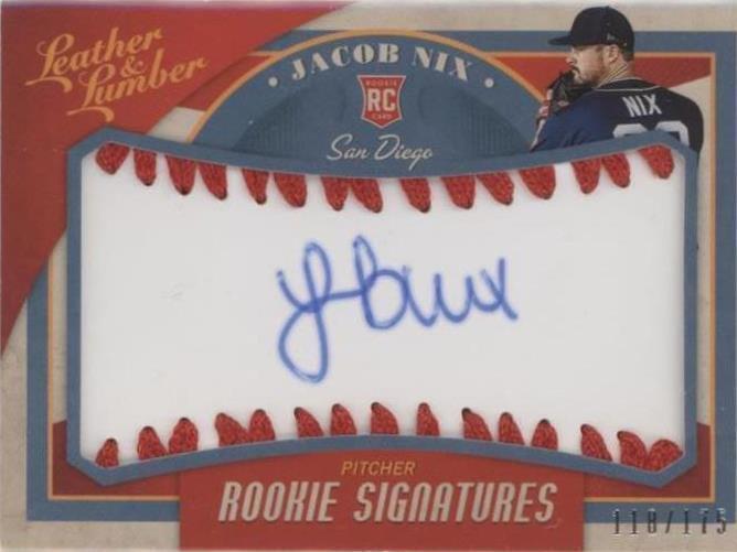 2019 Panini Leather & Lumber - Jacob Nix #145