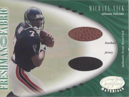 2001 Leaf Certified Materials Michael Vick #133