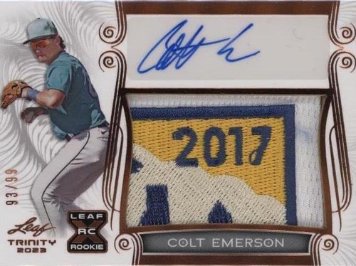 2023 Leaf Trinity - Colt Emerson #PA-CE1