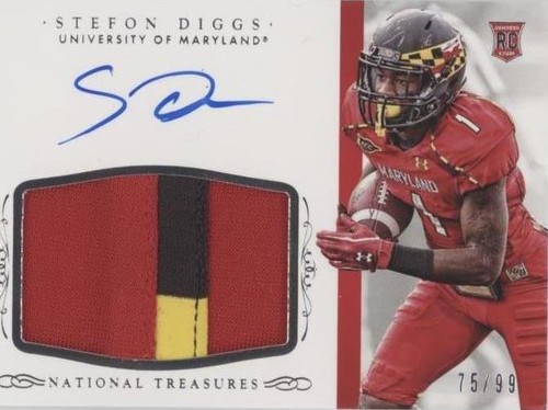 2015 Panini National Treasures College Stefon Diggs #334