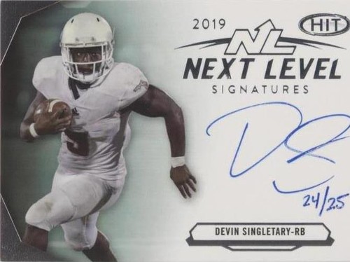 2019 Sage Hit Premier Draft Devin Singletary #NL-DS2