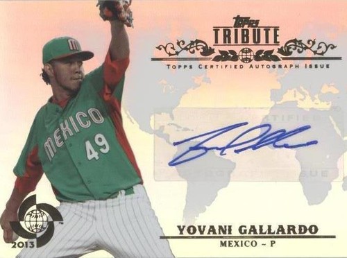 2013 Topps Tribute WBC - Yovani Gallardo #WTA-YG