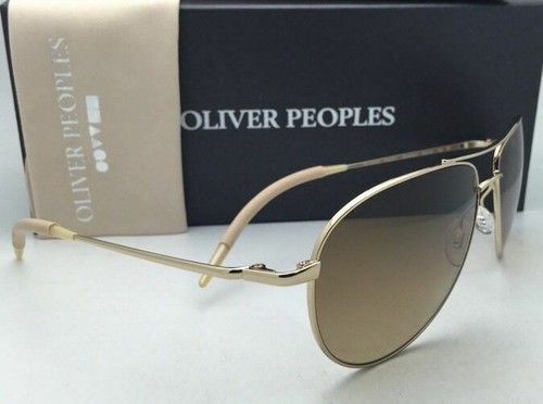 Pre-owned Oliver Peoples Photochromic  Sunglasses Benedict Ov 1002s 524251 59-16 Gold Frame In Brown