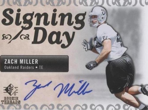 2007 SP Rookie Threads Zach Miller #SDA-ZM