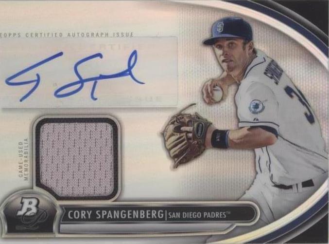 2013 Bowman Platinum - Cory Spangenberg #AR-CS