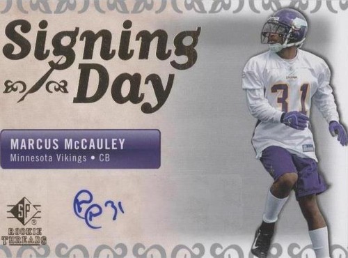 2007 SP Rookie Threads Marcus McCauley #SDA-MA