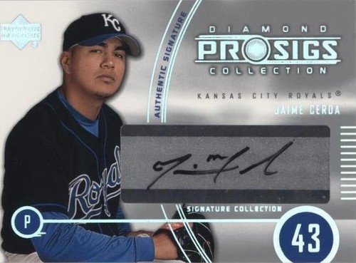 2004 Upper Deck Diamond Collection Pro Sigs - Jaime Cerda #188