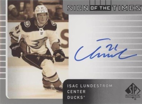 2021-22 SP Authentic - Isac Lundestrom #SOTT1-IL