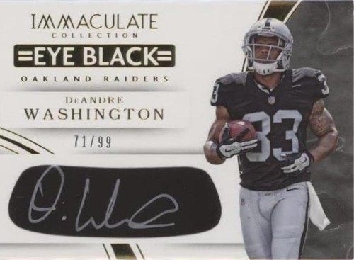 2016 Panini Immaculate Collection DeAndre Washington #DW