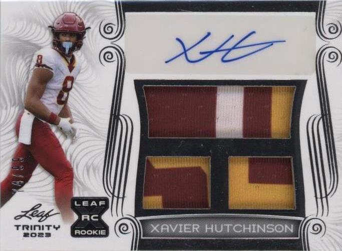 2023 Leaf Trinity Xavier Hutchinson #PA-XH1