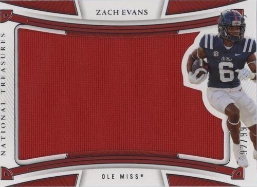 2023 Panini National Treasures Collegiate Zach Evans #RS-ZAE