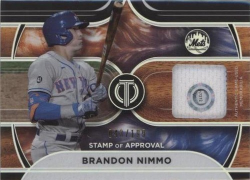 2022 Topps Tribute - Brandon Nimmo #SOA-BN