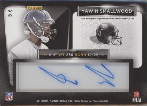 2014 Panini Playbook Yawin Smallwood #95