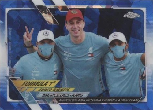 2021 Topps Chrome Sapphire Edition Formula 1 - Toto Wolff Valtteri Bottas #172