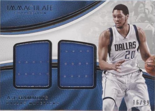 2016-17 Panini Immaculate Collection - A.J. Hammons #DM-AH