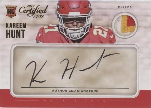 2017 Panini Certified Cuts Kareem Hunt #216