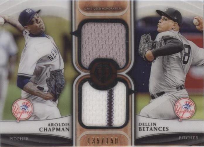 2018 Topps Tribute - Aroldis Chapman Dellin Betances #DR-CB