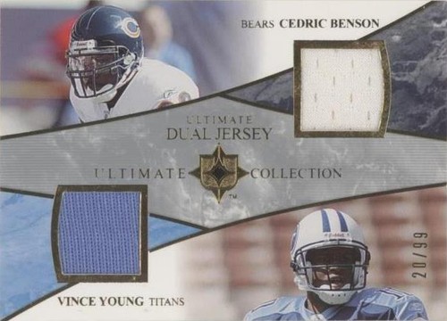 2006 Ultimate Collection Cedric Benson Vince Young #UD-BY