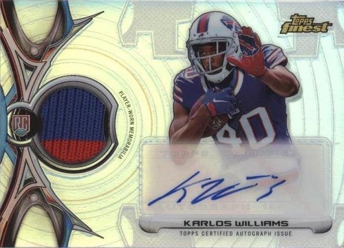 2015 Topps Finest Karlos Williams #RRAP-KWI