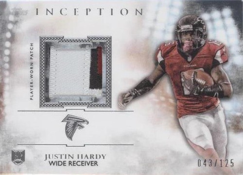 2015 Topps Inception Justin Hardy #RP-JHA