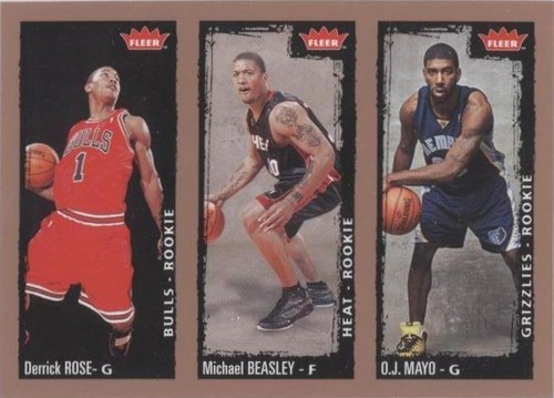 2008-09 Fleer - O.J. Mayo/Derrick Rose/Michael Beasley #236