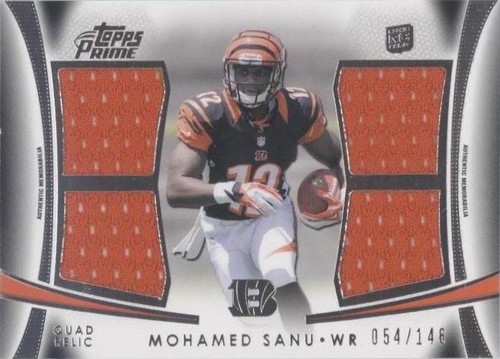 2012 Topps Prime Mohamed Sanu #QR-MS