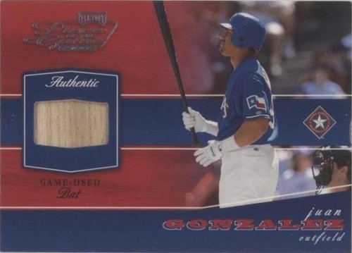 2002 Playoff Piece of the Game - Juan González #POG-41