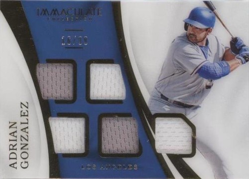 2017 Panini Immaculate Collection - Adrian Gonzalez #IM-AG