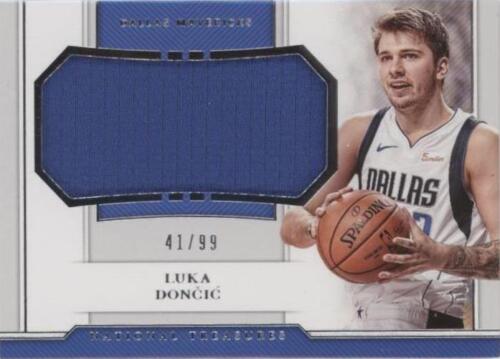 2018-19 Panini Noir Rookie Jumbo Material Gold #RJ-LDC Luka