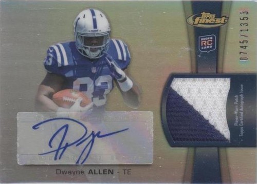 2012 Topps Finest Dwayne Allen #RAP-DA