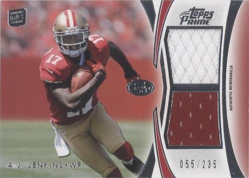 2012 Topps Prime A.J. Jenkins #DR-AJ