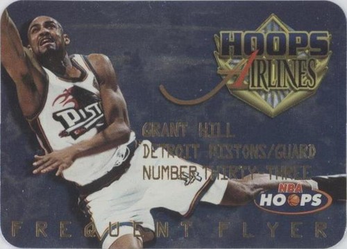 1997-98 Hoops Grant Hill Frequent Flyer Club UPGRADE #6 Pistons 