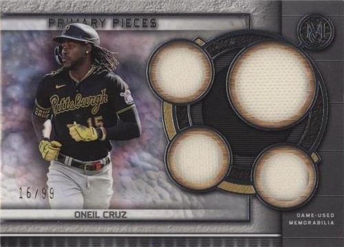 O'Neil Cruz オートグラフパッチカード 2023 Oneil Cruz Autographed 2023 Topps Card #285 Auto Grade Gem