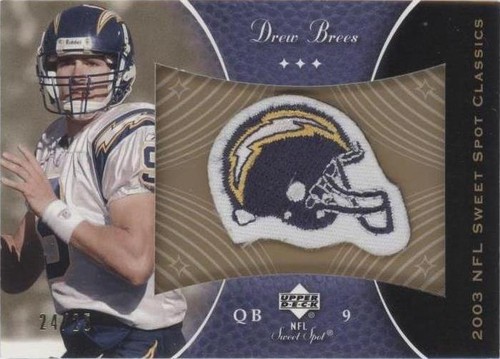 2003 Upper Deck Sweet Spot Drew Brees #P-BR
