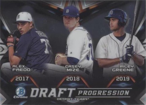 2019 Bowman Draft - Alex Faedo Casey Mize Riley Greene #DPR-DET