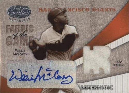 2004 Leaf Certified Materials - Willie McCovey #FG-126