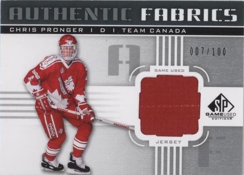 2011-12 SP Game Used Edition - Chris Pronger #AF-PG