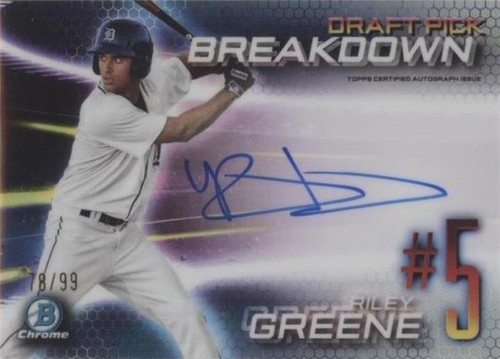 2019 Bowman Draft - Riley Greene #BSBA-RG