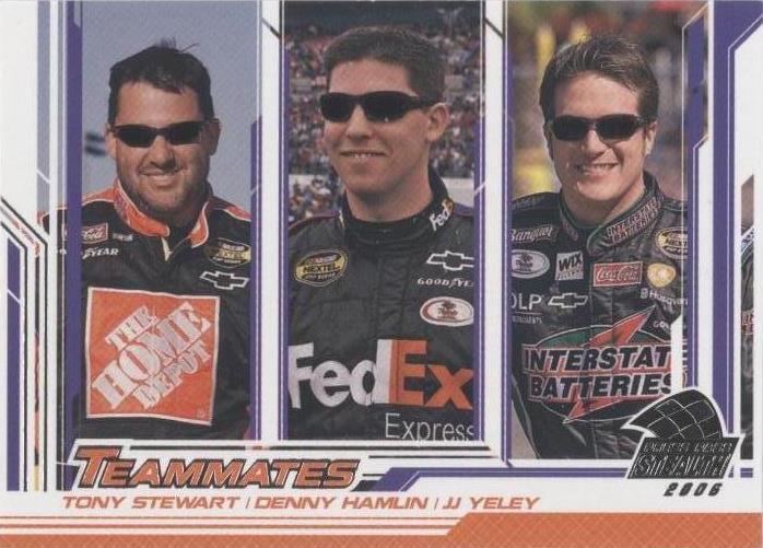 2006 Press Pass Stealth - Denny Hamlin J.J. Yeley Tony Stewart #49