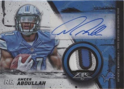 2015 Topps Fire Ameer Abdullah #FRAP-AA
