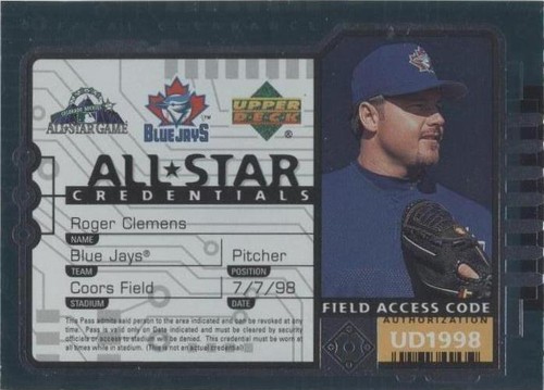 Roger Clemens 1998 Upper Deck SPx Bronze SP VAR #ed /9000 Blue