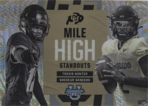 2023 Bowman's Best University Shedeur Sanders Travis Hunter #SOT-2