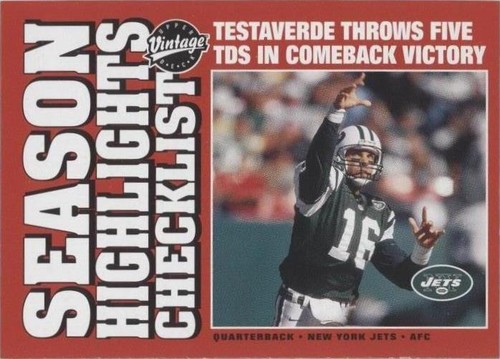 2001 Upper Deck Vintage Vinny Testaverde #181