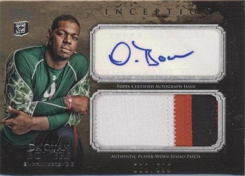 2011 Topps Inception Da'Quan Bowers #AJP-DB